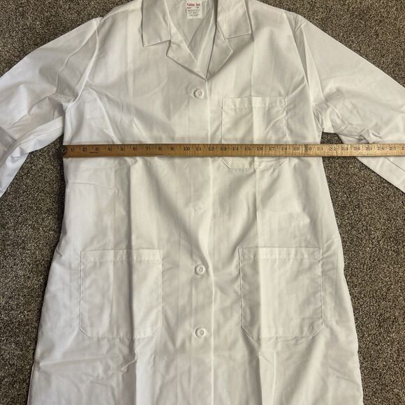 2 Fashion Seal White Medical Lab Coat Long Sleeve Womens 20 XL Deli Meat Butcher - Picture 3 of 5